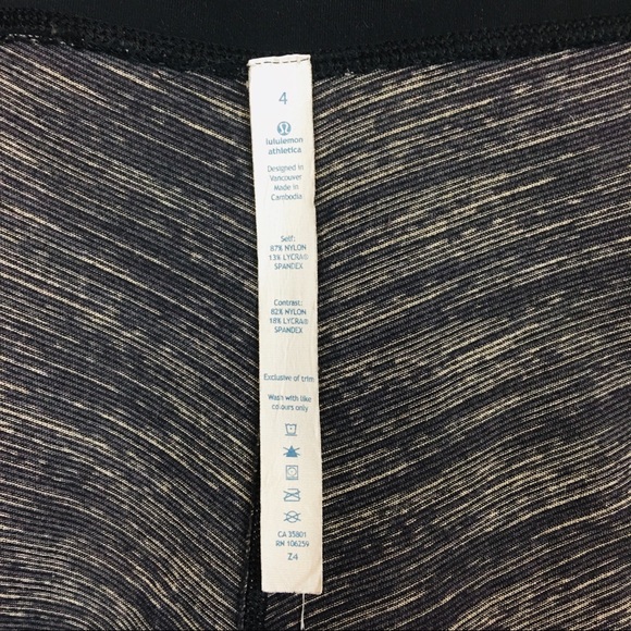 Lululemon Wunder Under midrise crop EUC Heather black Size 4 - Picture 8 of 11